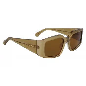 FERRAGAMO SF1101S541833 dames zonnebril - zwart acetaat montuur, grijze verloopglazen, 54 mm