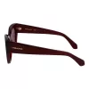 FERRAGAMO SF1107S552065 dames rechthoekige acetaat zonnebril havana bruin gradient 55/20/140 mm