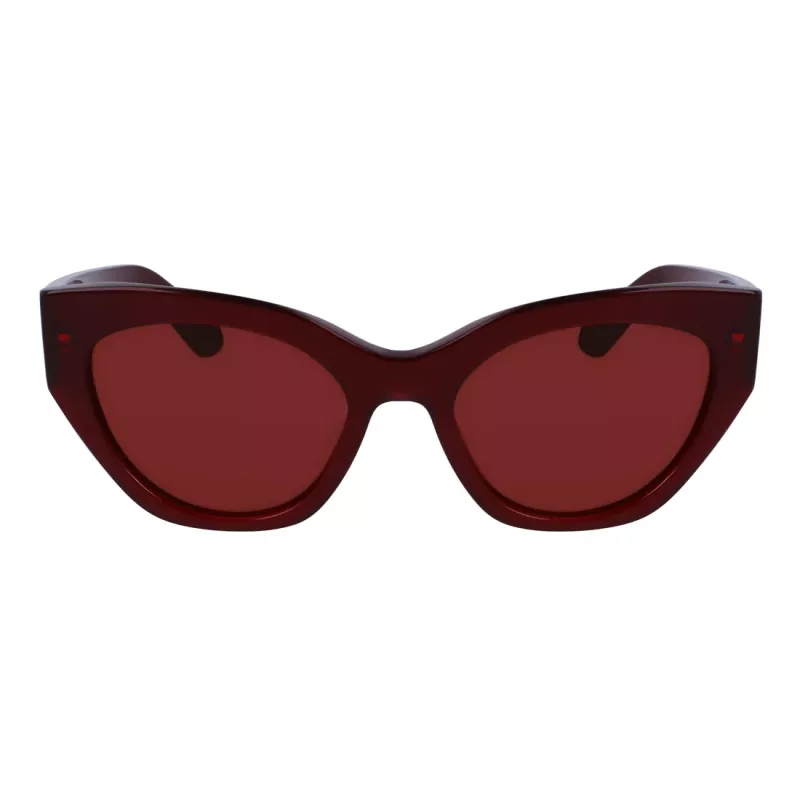FERRAGAMO SF1107S552065 dames rechthoekige acetaat zonnebril havana bruin gradient 55/20/140 mm