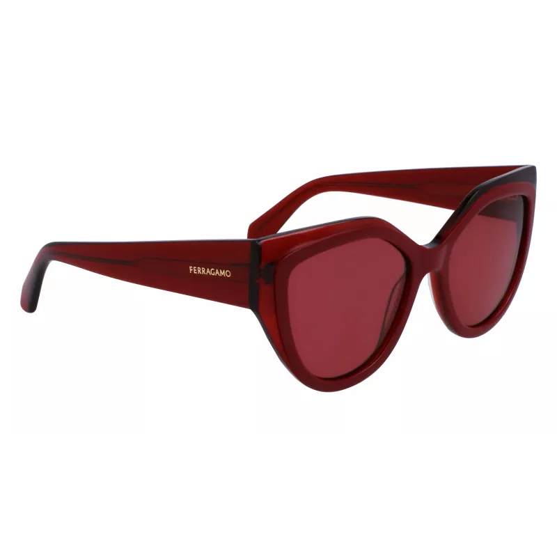 FERRAGAMO SF2004S-618 dames vlinder zonnebril havana acetaat bruin verloopglas 53/18/140 mm