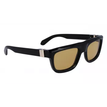 FERRAGAMO SF2009S-011 heren zonnebril - zwart montuur, grijze glazen, 56/21/145 mm