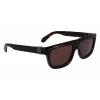 FERRAGAMO SF2009S-242 heren vierkante acetaat zonnebril Havana bruin verloop 56/21/145 mm