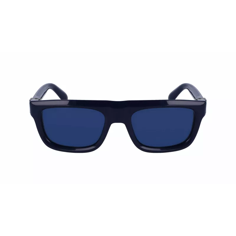 FERRAGAMO SF2009S-414 heren rechthoekige acetaat zonnebril - bruine glazen - 56/21/145 mm