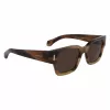 Ferragamo SF2010S-319 zonnebril heren groen Havana vierkant acetaat 52mm