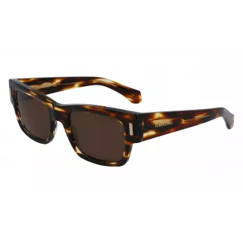 FERRAGAMO SF2011S-216 heren zonnebril dark havana bruin gradient 53mm
