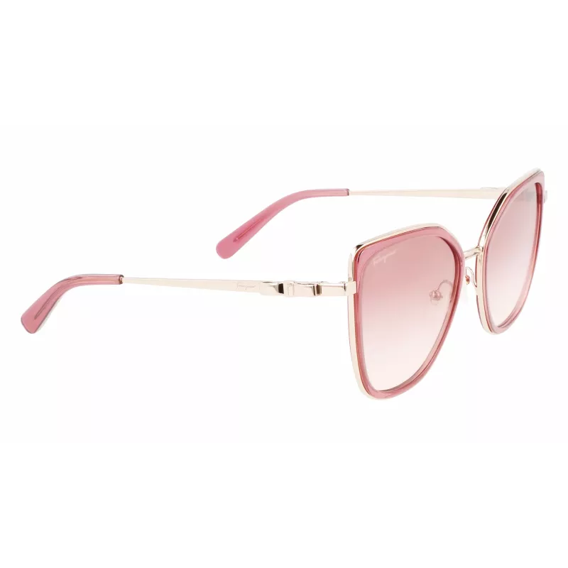 FERRAGAMO SF293S-774 dameszonnebril Havana acetaat montuur bruine verloopglazen 54/19/140 mm