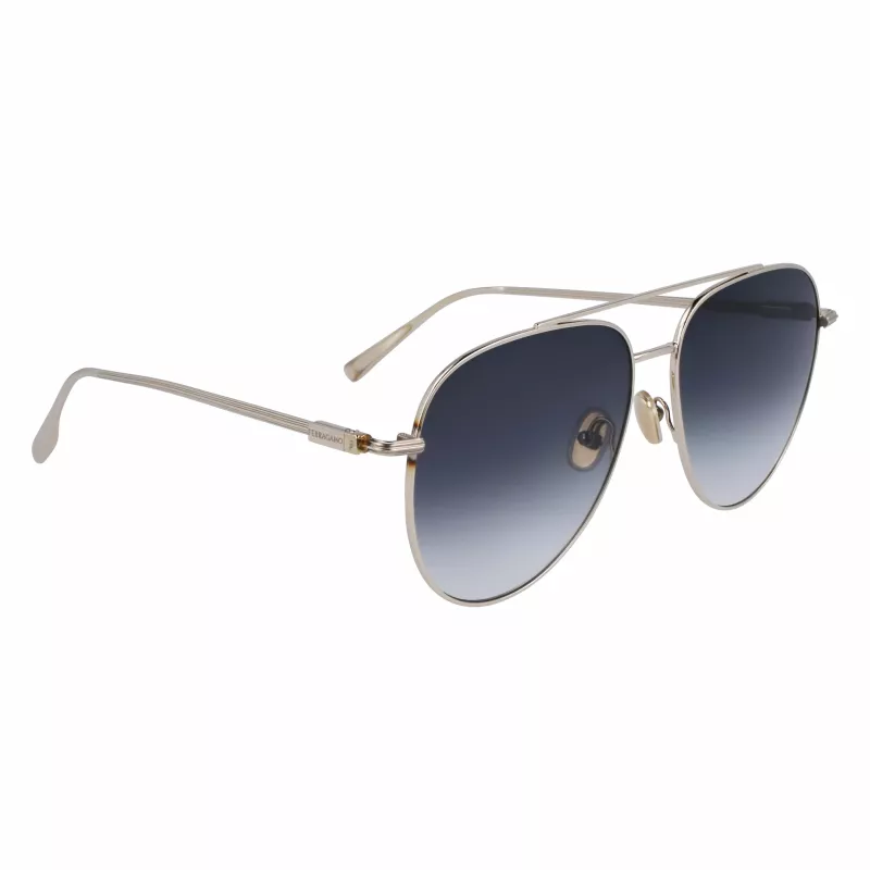 FERRAGAMO SF308S-715 heren zonnebril havana bruin acetaat 61mm