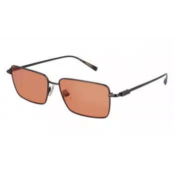 Ferragamo SF309S5715017 heren zonnebril - zwart acetaat montuur, grijze polycarbonaatglazen, 57 mm