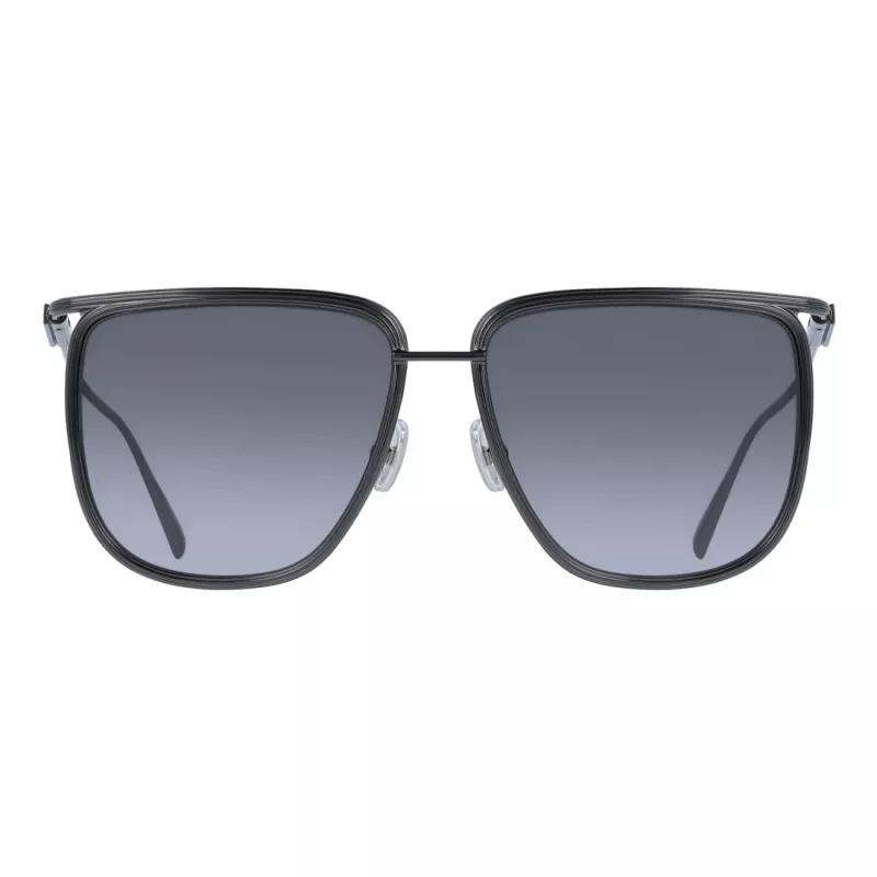 FERRAGAMO SF324S5816027 dames zonnebril Havana acetaat vierkant montuur bruine verloopglazen 58mm