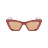 FERRAGAMO SF929S-209 dameszonnebril Havana vlinder acetaat bruin verloop 55/17/145 mm