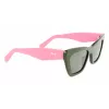 FERRAGAMO SF929S-304 dameszonnebril Havana bruin rechthoekig acetaat 55mm