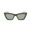 FERRAGAMO SF929S-304 dameszonnebril Havana bruin rechthoekig acetaat 55mm