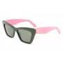 FERRAGAMO SF929S-304 dameszonnebril Havana bruin rechthoekig acetaat 55mm