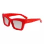 Ferragamo dames zonnebril SF2045SR52176 rechthoekig acetaat montuur bruine verloopglazen 52/17/140 mm