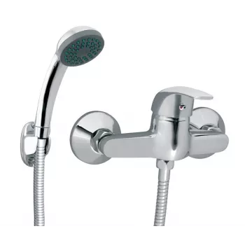 FERRO ELBA BEL77 thermostatische douchemengkraan met verstelbare douchestang, verchroomd