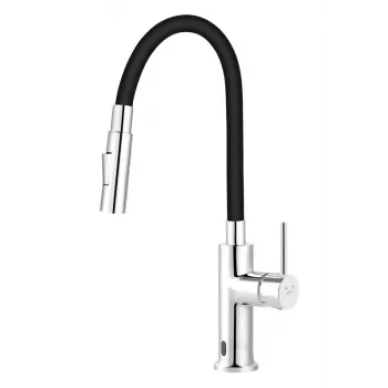 FERRO KITCHEN MIXER DISTANZA SENSOR FLEXSPOUT aanraakloze keukenkraan met uittrekbare uitloop, chroom