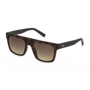 FILA herenzonnebril SFI098-530878 zwart rechthoekig 53mm