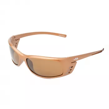 FILA SF004-62C3 unisex rechthoekige zonnebril - zwart montuur grijze glazen 62/16/125 mm