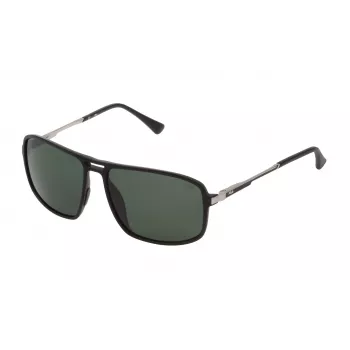 FILA SF9329-58U28P heren polarized zonnebril - zwart/grijs - 58/15/140 mm