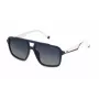FILA SFI460-57D82P unisex zonnebril, zwart montuur, grijze gepolariseerde glazen, 57 mm