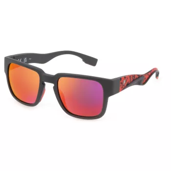 FILA SFI463-53I41P Heren Gepolariseerde Zonnebril - Zwart/Grijs Acetaatmontuur - 53/21/145 mm