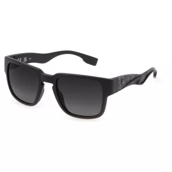 FILA SFI463-53U28P Heren gepolariseerde zonnebril - zwart montuur grijze glazen 53/21/145 mm