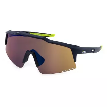 FILA SFI516-99U28V Unisex zonnebril zwart montuur grijs gespiegelde glazen 99/00/130 mm