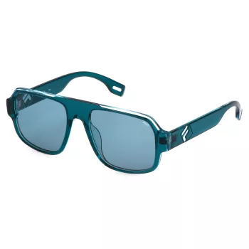 FILA SFI528-56U28P unisex zonnebril - zwart montuur, grijze gepolariseerde glazen, UV400-bescherming