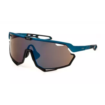 FILA SFI721 unisex zonnebril - zwart montuur, grijze glazen, 99 mm glasbreedte