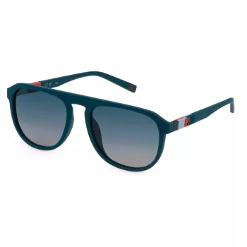 FILA Unisex SFI528-566EMP Zonnebril - Rechthoekig Volrand Kunststofmontuur - UV400-bescherming - 56/19/145 mm