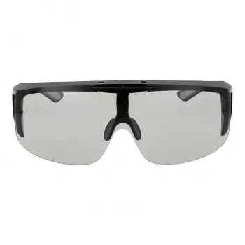 FILA unisex zonnebril SFI126-99U28F shield stijl zwart montuur smoke glazen UV400