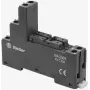 Finder 95.050 schroefklemvoet voor relais van de series 40/44/51/52/61, DIN-rail-/paneelmontage, 8-polig, 10 A, 250 V AC, zwart