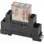 Finder 95.65M relaissokkel met houderklem voor 65-serie relais, 3-polig, 10 A, 250 V AC, schroefklemmen, DIN-rail-/paneelmontage