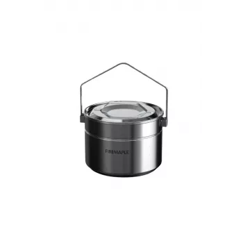 Fire-Maple Antarcti pan 1,8L hard geanodiseerd aluminium camping kookpan met warmtewisselaar en opvouwbaar handvat