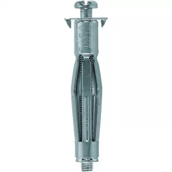 FISCHER HM 4x46 S B hollewand-metaalplug - verzinkt staal, M4, 20-pack met schroeven, zilver