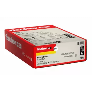 FISCHER HybridPower 10x90 plug 50 stuks vuurvaste sleutel