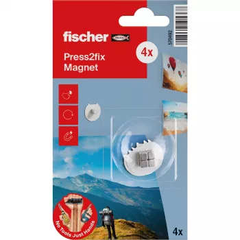 fischer Press2fix bevestigingsmagneet 10 mm neodymium 4-delige set 570492