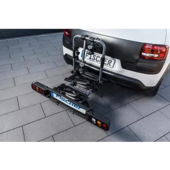 Fischer ProlineEvo 2 fietsendrager voor 2 fietsen, 60 kg, opklapbaar, LED-verlichting