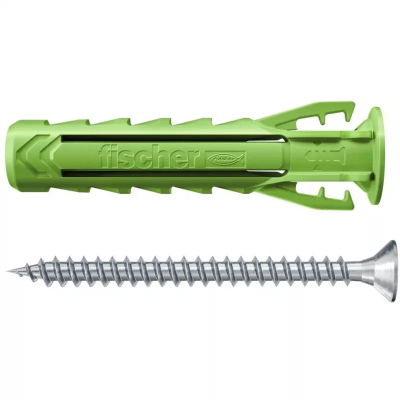 Fischer SX Plus Green 8x40 S K Spreidplug met Schroef, 10 stuks (567864)