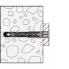 Fischer SXRL 8x100 T langschacht-kozijnplug, thermisch verzinkt, 50-pack 540115