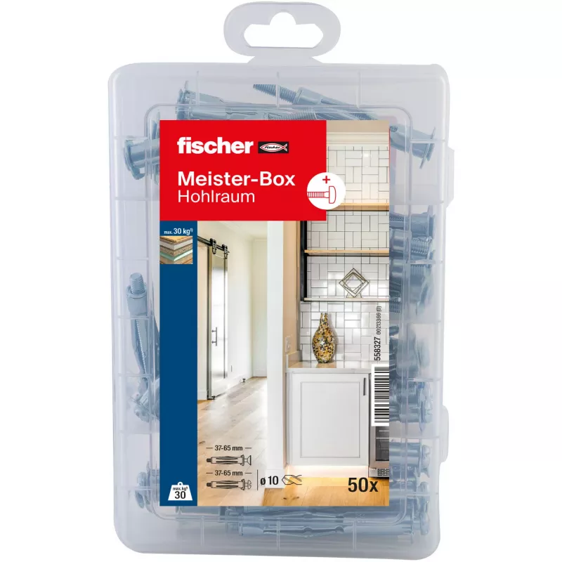 fischer universele bevestigingsset DUOPOWER 100-delige kit (50 pluggen, 50 schroeven) 558327