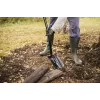 FISKARS SOLID+ XL scherpe spade met lange stalen steel, borstaal blad, D-greep, 1250 mm