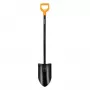 FISKARS SOLID+ XL scherpe spade met lange stalen steel, borstaal blad, D-greep, 1250 mm