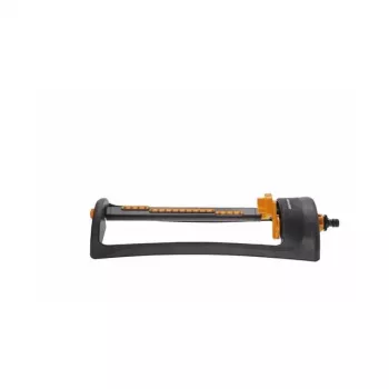 Fiskars Grasmaaier 1023662 Oscillerende Sprinkler, 200 m² Bereik, Zwart/Oranje
