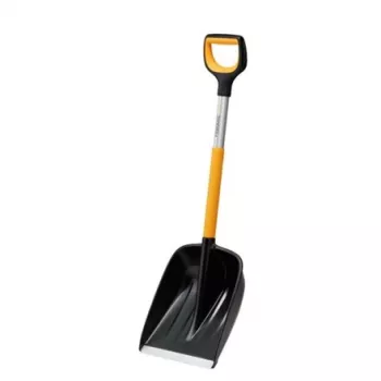 Fiskars X-series telescopische sneeuwschep (zwart/oranje)