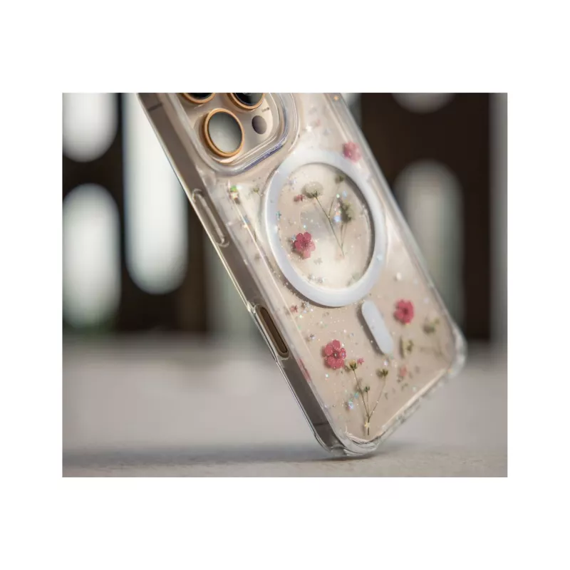 FIXED MagBloom case voor Apple iPhone 17 Pro Max, Blush Plum