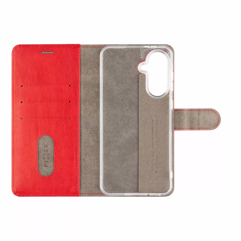 Fixed Opus Book Case voor Samsung Galaxy A37 5G, Kunstleer, Rood
