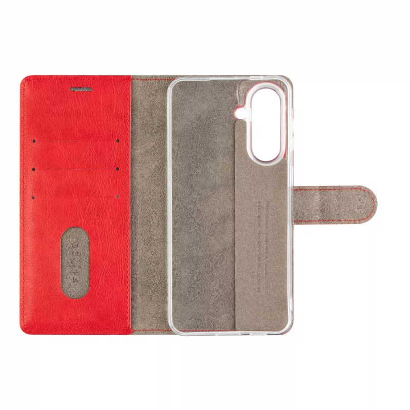 Fixed Opus Book Case voor Samsung Galaxy A57 5G, kunstleer, rood