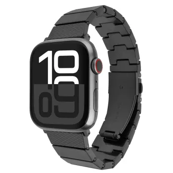 FIXED Resin Strap pro voor Apple Watch 38/40/41, Carbon Black