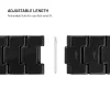 FIXED Resin Strap pro voor Apple Watch 44/45/46/49, Carbon Black
